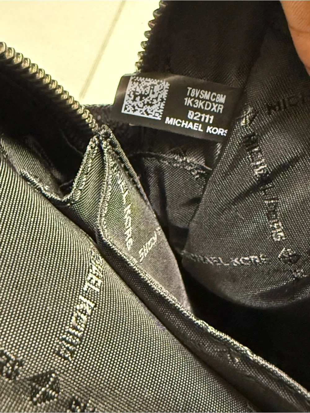 Michael Kors Men's Gray/Black Signature Messenger Bag